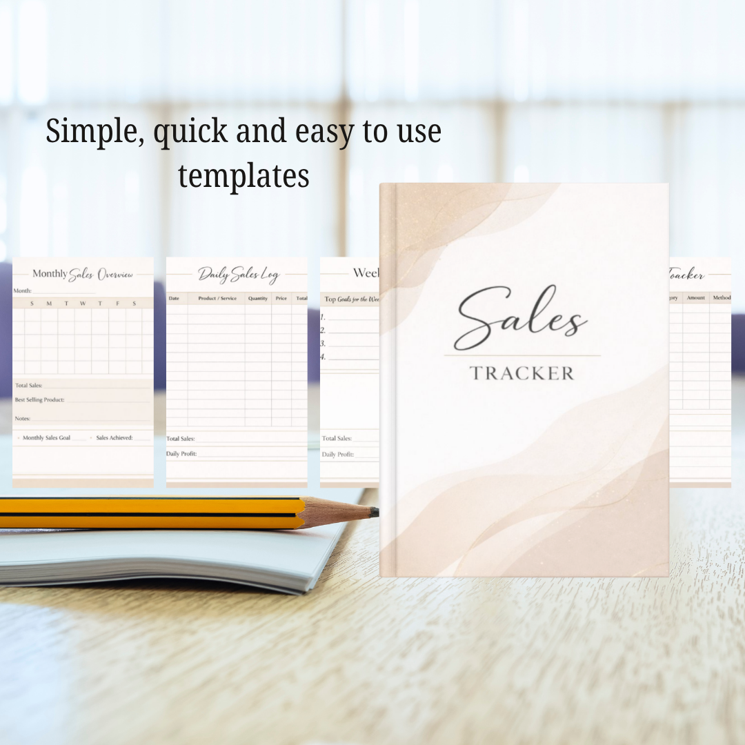 2026 Professional Sales Tracker - Small Business Revenue Log & Profit Journal - Financial Growth Dashboard - Digital PDF Business Planner