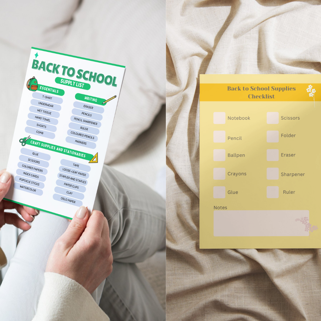 2026 Back-to-School Supply Checklist - Essential Student Stationary Log - Academic Prep Planner - School Supplies Inventory - Digital PDF