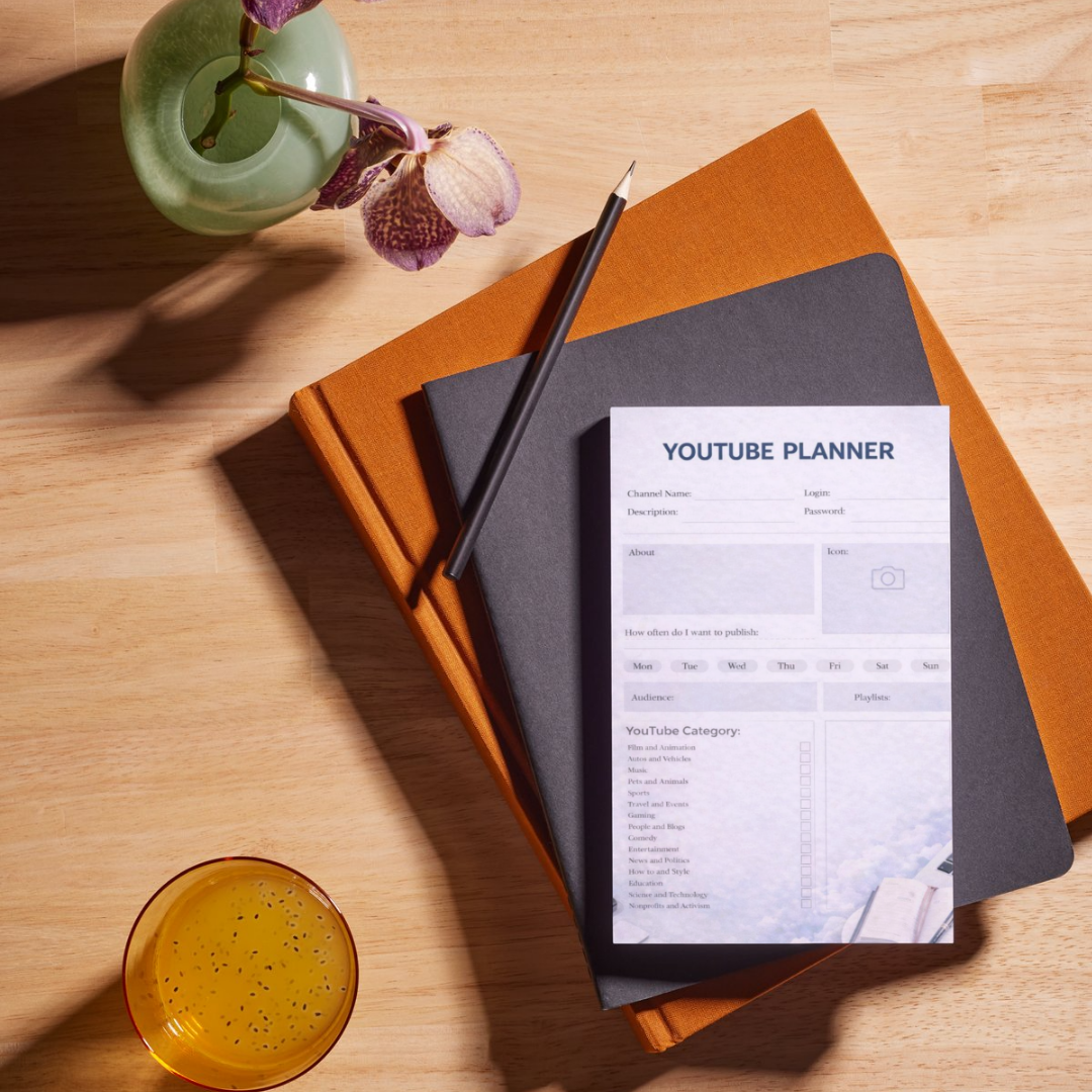 YouTube Content Strategy Planner - 2026 Video Production Log & Scripting Template - SEO Keyword Research Tracker - Digital PDF for Creators