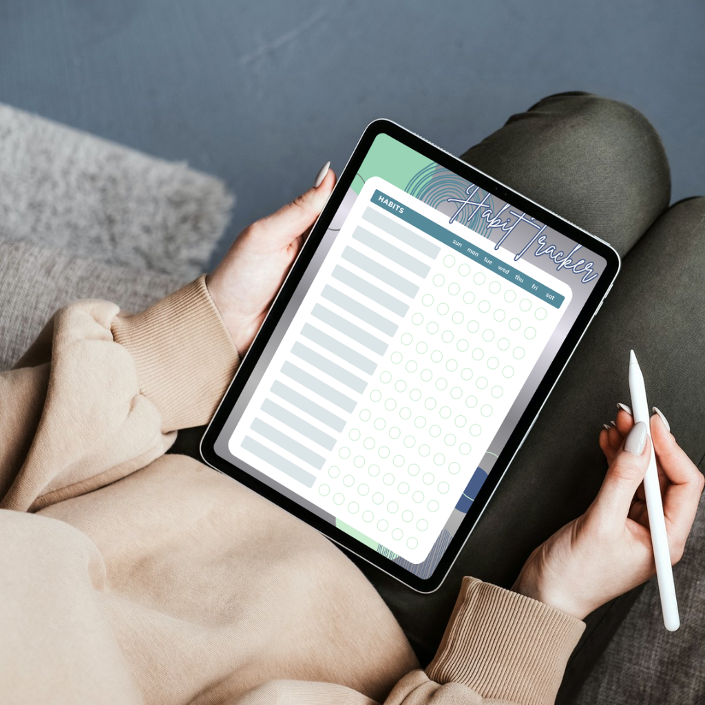 Habit Tracker Printable PDF PNG | Daily & Monthly Habit Tracking Planner | Productivity & Routine Builder | Instant Download