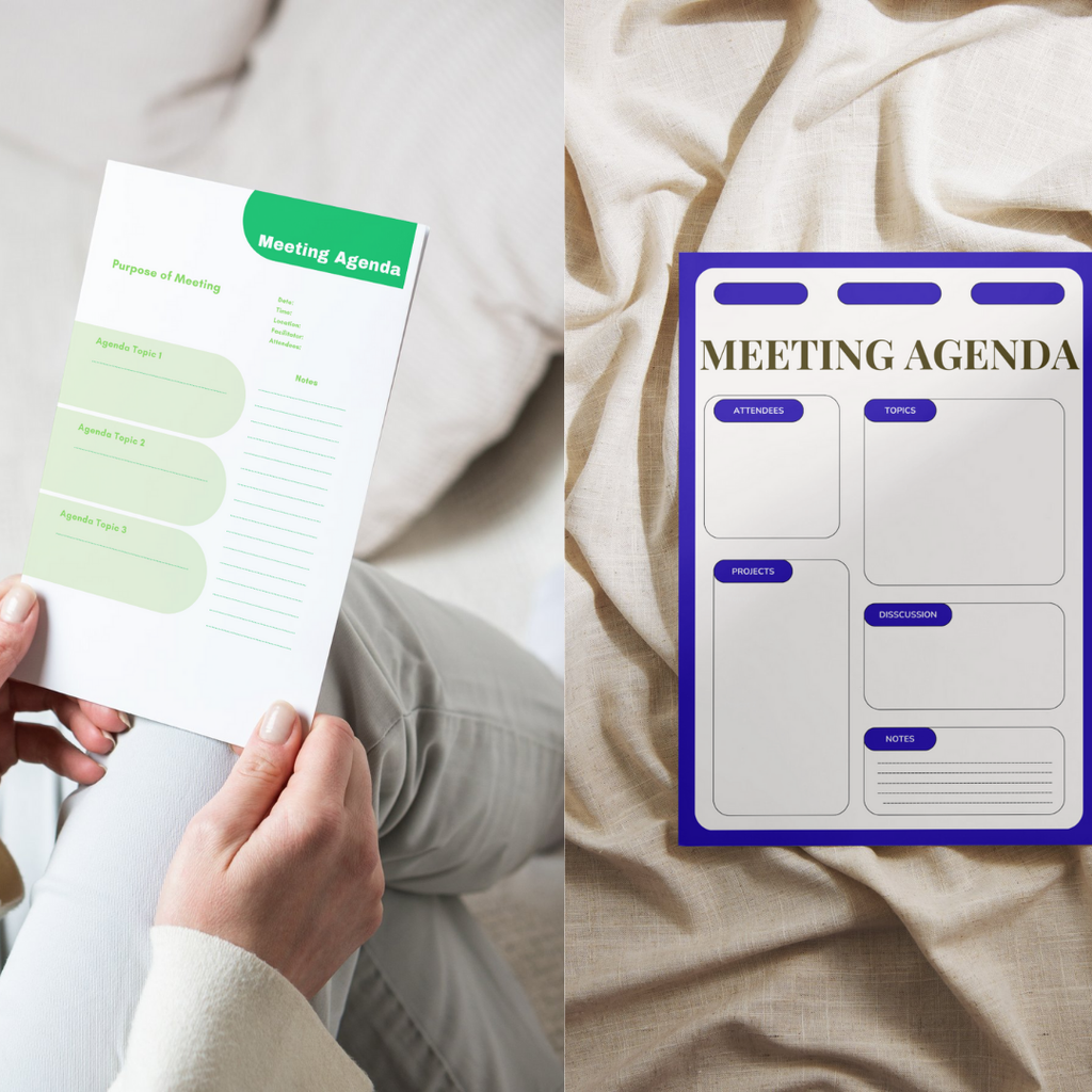 Meeting Agenda Templates PNG PDF Success Roadmap Business Growth Mastery Blueprint Executive Achievement Team Strategy Pro Set Professional