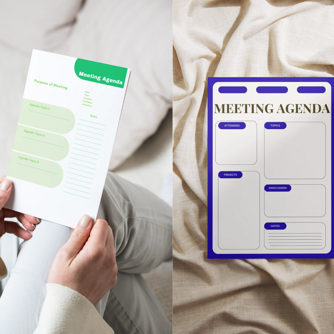 Meeting Agenda Templates PNG PDF Success Roadmap Business Growth Mastery Blueprint Executive Achievement Team Strategy Pro Set Professional