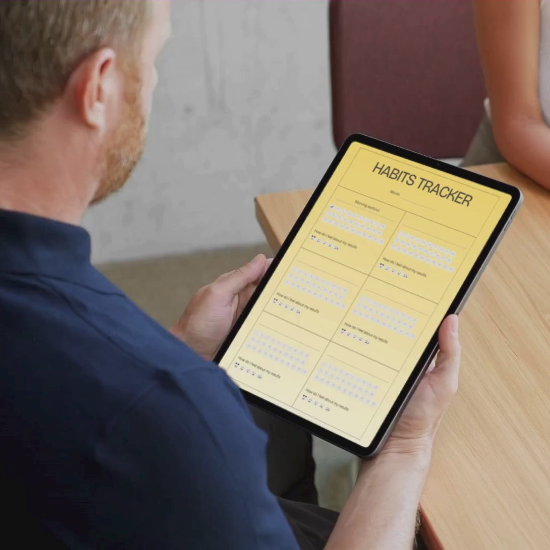 Habit Tracker Printable PDF PNG | Daily & Monthly Habit Tracking Planner | Productivity & Routine Builder | Instant Download